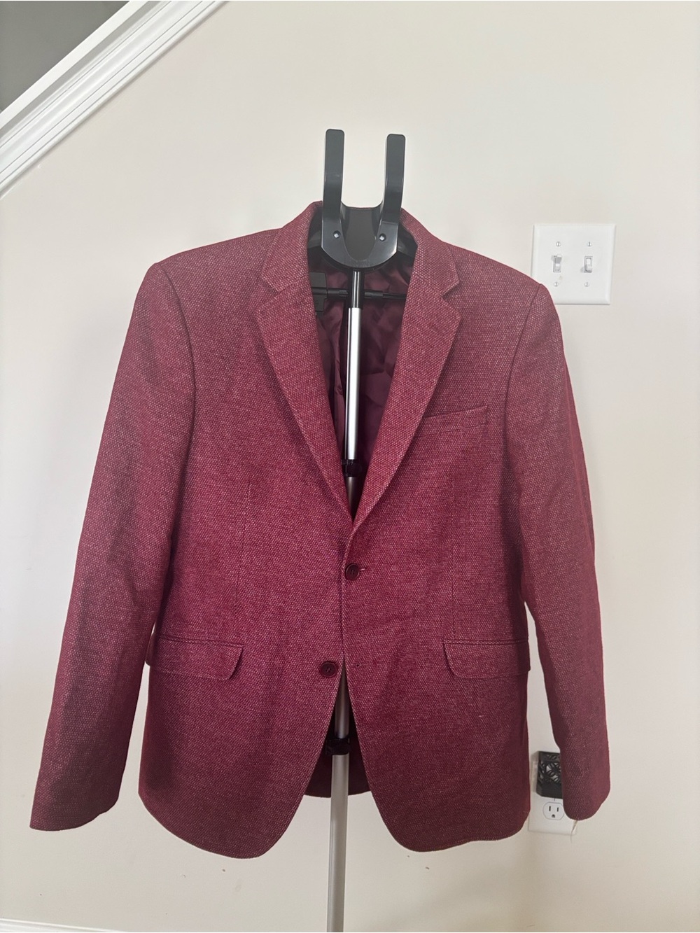 Zegman Men’s Burgundy Blazer EU 52 / US 42R Sport Coat